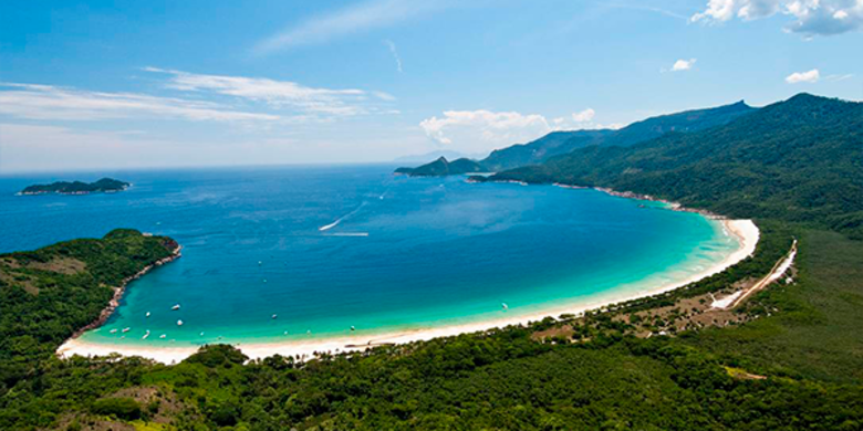 As 7 maravilhas da natureza do Brasil: vista aérea da Ilha Grande